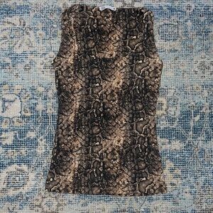 Zara snake-print tank top